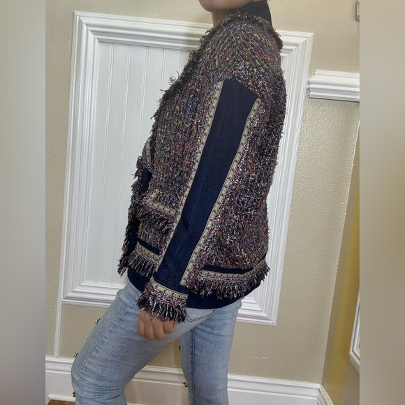 NWOT Multicolor Tweed Women Jacket - Picture 4 of 13